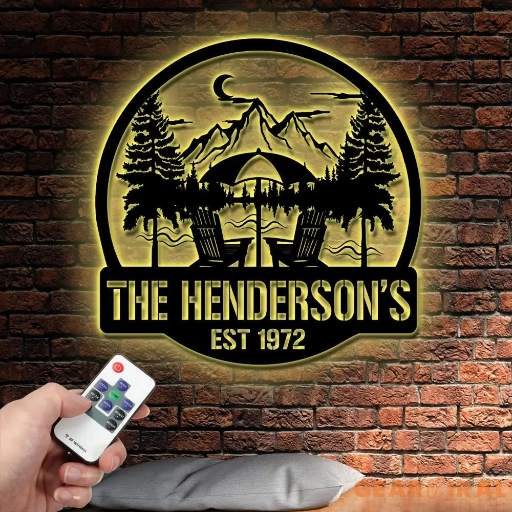 ustom Camping Name Metal Wall Art For Campsite Decor Happy Campers Sign Camper Gift Camping Sign Happy Campers Sign