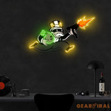 ’Violent Monopoly Gun’ Neon x Acrylic Artwork