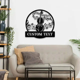 Violin Harmony: Laser-Cut Metal Art with Musical Staff -Monograms Family Name Metal Sign with LED Lights Personalized