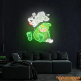 Weed Bud Cartoon Artwork Led Neon Sign Light