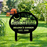 Welcom To My Garden Sign Custom Metal Sign - Garden Decor - Garden Metal Sign With Love | Personalize Garden Metal Sign