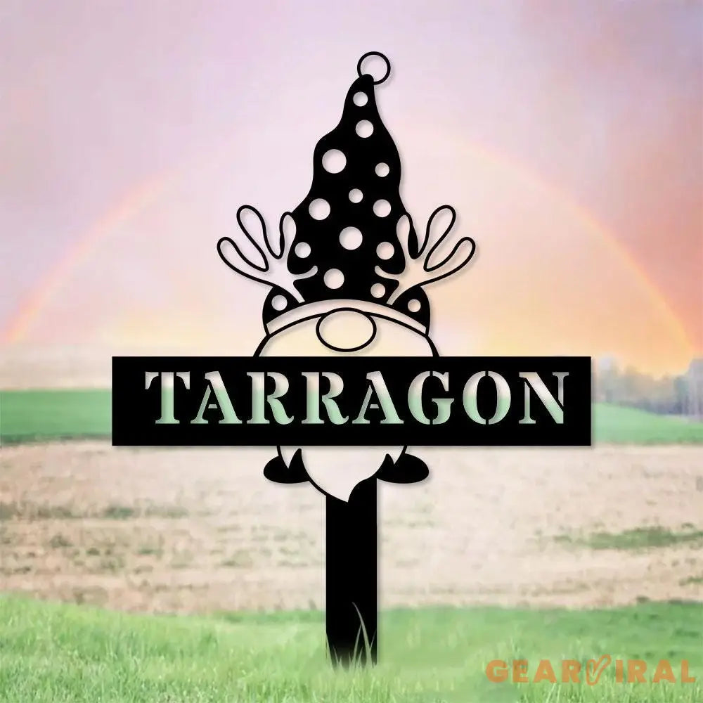 Welcome Garden Gnomes Custom Name Gartenschilder Garden Metal Stake Personalized Name Yard Sign Outdoor Door Garden