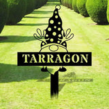 Welcome Garden Gnomes Custom Name Gartenschilder Garden Metal Stake Personalized Name Yard Sign Outdoor Door Garden