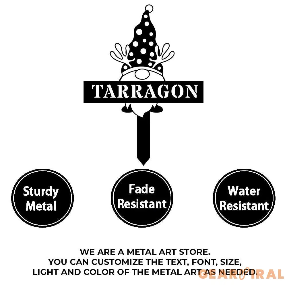 Welcome Garden Gnomes Custom Name Gartenschilder Garden Metal Stake Personalized Name Yard Sign Outdoor Door Garden