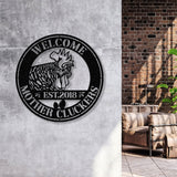 Welcome Mother Cluckers Wall Art LED Light, Welcome Metal Sign, Outdoor Sign, Farmhouse Gift - Gearviral