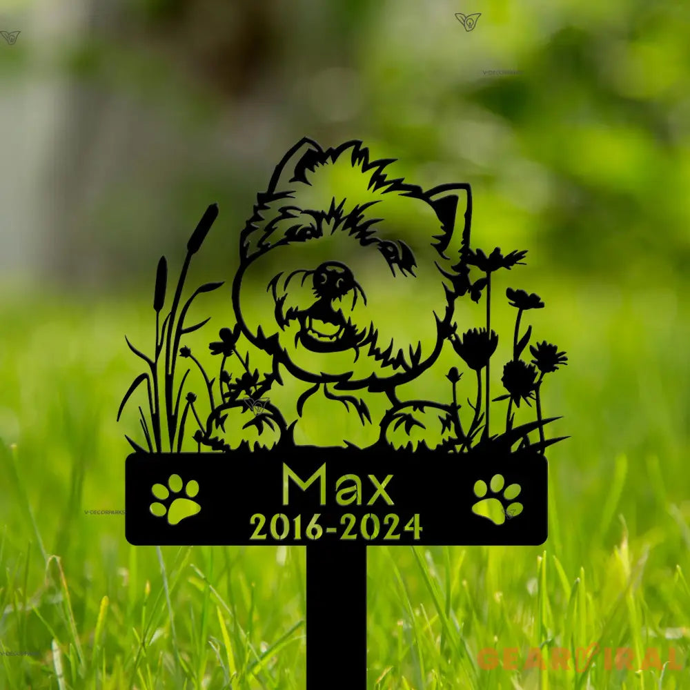 West Highland White Terriers Dog Memorial Stake - Dog Metal Stake - Pet Memorial Gift - Sympathy Sign | GearViral