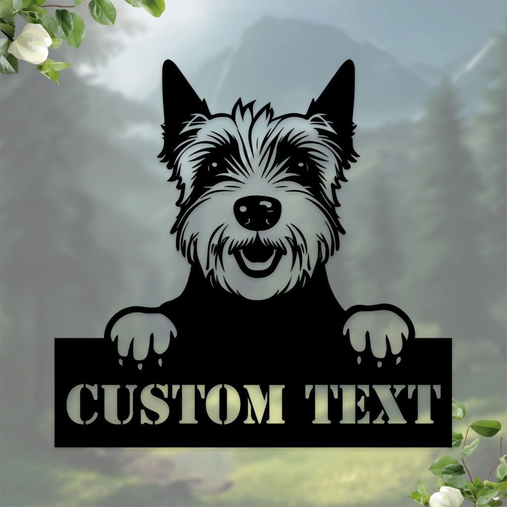 Westie Dog Address Metal Sign, Custom Family Name Decor, Metal Sign, Personalized Metal, Gift For Dog Lover, Dog Wall Decor, Housewarming