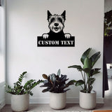 Westie Dog Address Metal Sign, Custom Family Name Decor, Metal Sign, Personalized Metal, Gift For Dog Lover, Dog Wall Decor, Housewarming