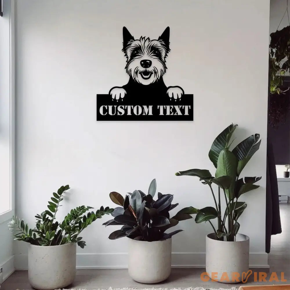 Westie Dog Address Metal Sign Custom Family Name Decor Metal Sign Personalized Metal Gift For Dog Lover Dog Wall Decor