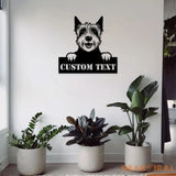 Westie Dog Address Metal Sign Custom Family Name Decor Metal Sign Personalized Metal Gift For Dog Lover Dog Wall Decor