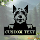 Westie Dog Address Metal Sign Custom Family Name Decor Metal Sign Personalized Metal Gift For Dog Lover Dog Wall Decor