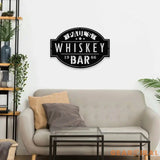 Whiskey Bar Sign Metal Wall Art Outdoor Home Bar Sign Whiskey Bar Metal Name Sign hiskey Metal Shop Sign Whiskey Drinks