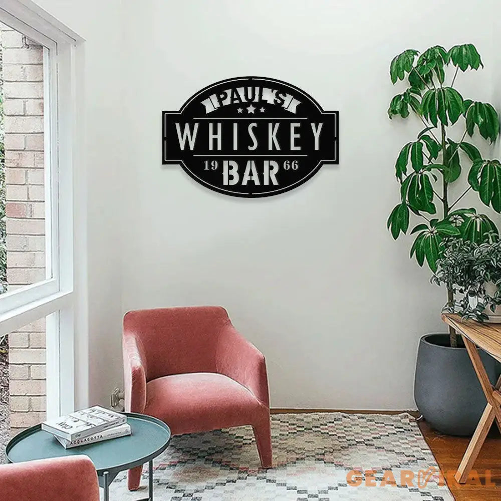 Whiskey Bar Sign Metal Wall Art Outdoor Home Bar Sign Whiskey Bar Metal Name Sign hiskey Metal Shop Sign Whiskey Drinks