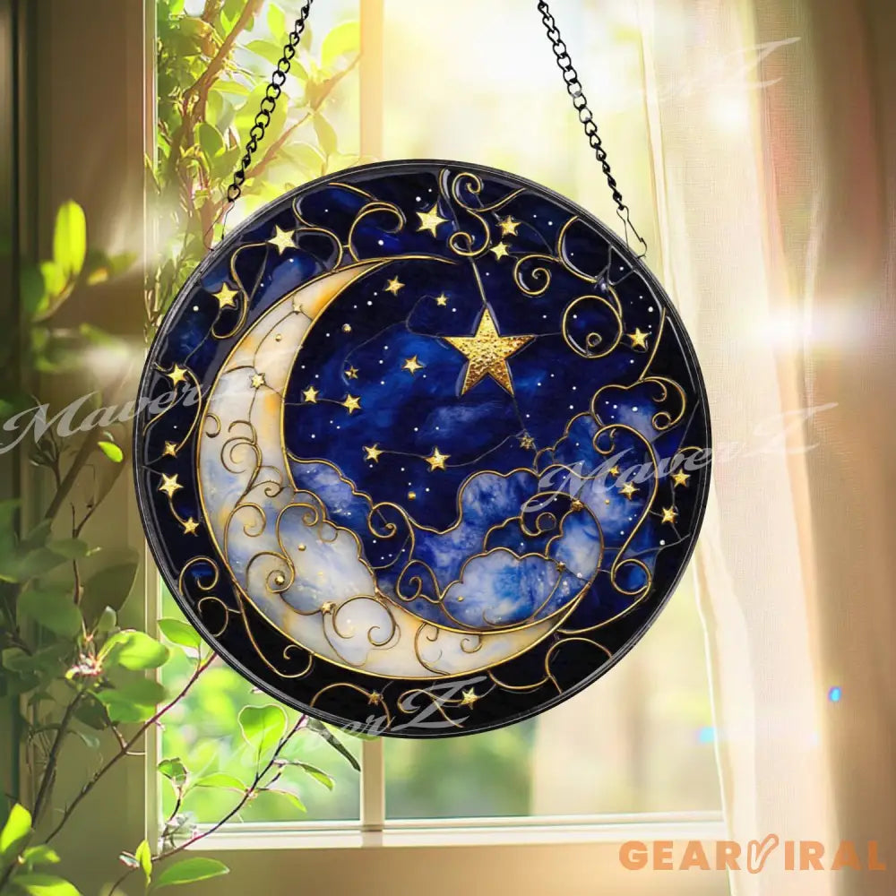 White Dog Stained Glass Suncatcher Cute Maltese Pet Portrait Window Panel Round Puppy Hanging Art Dog Lover Gift or Pet