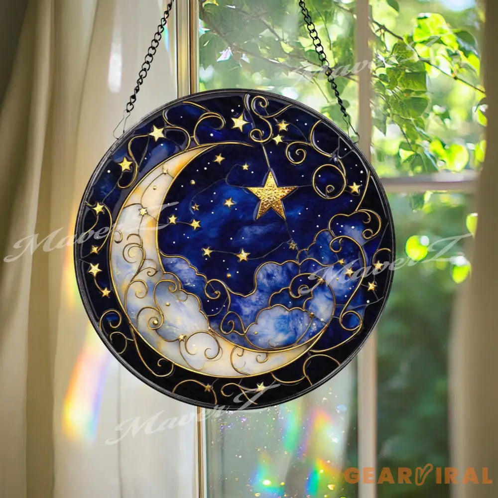 White Dog Stained Glass Suncatcher Cute Maltese Pet Portrait Window Panel Round Puppy Hanging Art Dog Lover Gift or Pet