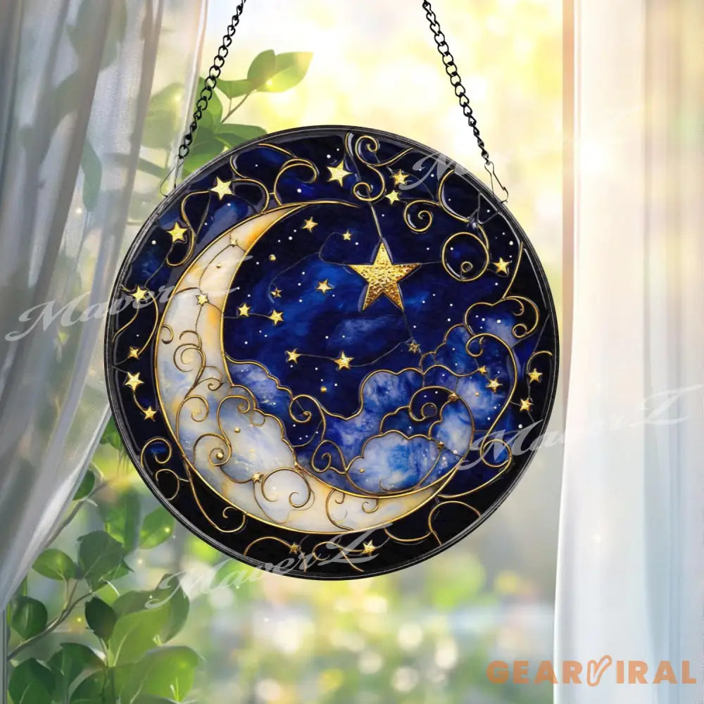 White Dog Stained Glass Suncatcher Cute Maltese Pet Portrait Window Panel Round Puppy Hanging Art Dog Lover Gift or Pet