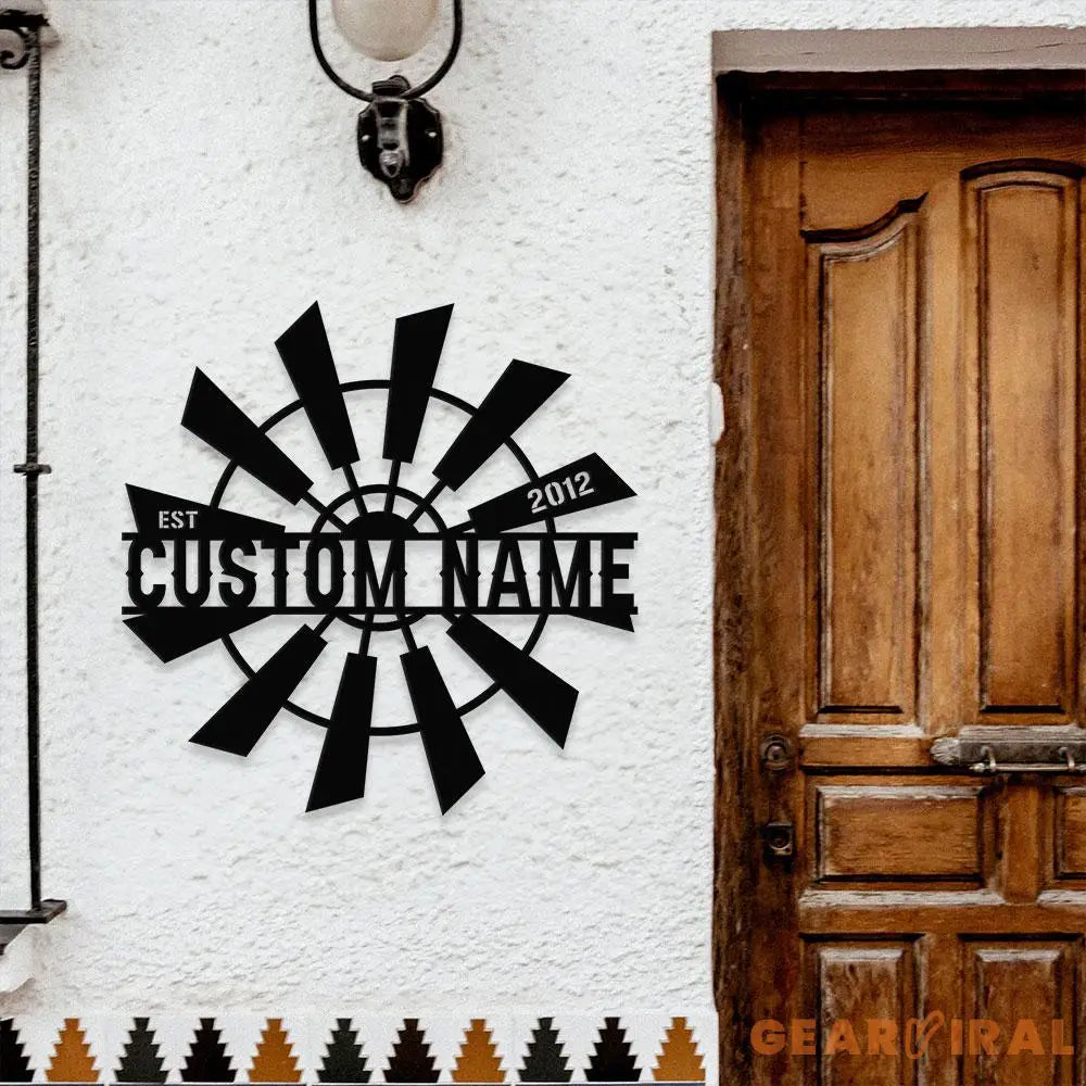 Wild Mill Family Name Metal Sign with LED Lights Personalized Family Name Metal Sign Family Wall Decor Wall Art