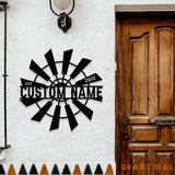 Wild Mill Family Name Metal Sign with LED Lights Personalized Family Name Metal Sign Family Wall Decor Wall Art