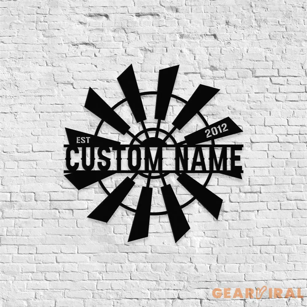 Wild Mill Family Name Metal Sign with LED Lights Personalized Family Name Metal Sign Family Wall Decor Wall Art