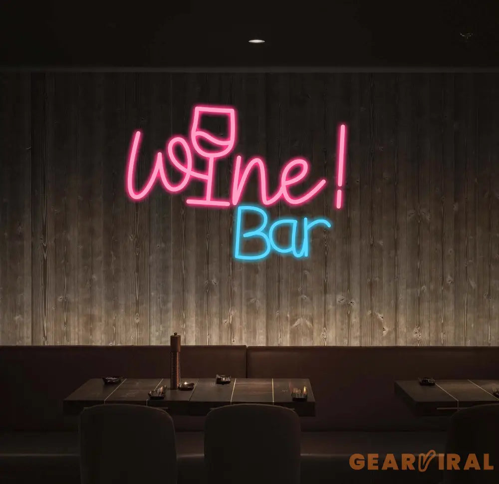Wine Neon Sign Custom Neon Sign Wine Lover Art Decor Wine Wall Decor Bar Decor Cheers Neon Sign Bar backdrop Party