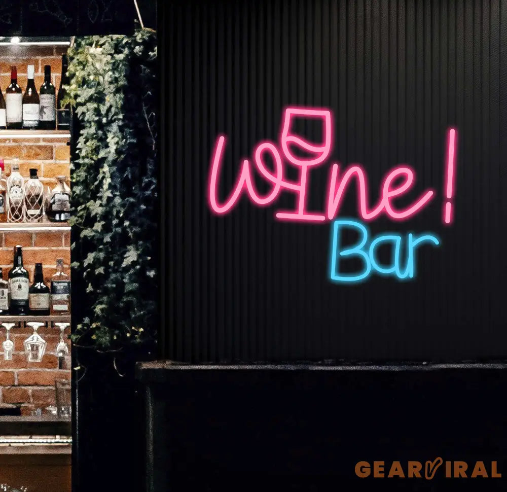 Wine Neon Sign Custom Neon Sign Wine Lover Art Decor Wine Wall Decor Bar Decor Cheers Neon Sign Bar backdrop Party