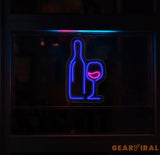 Wine Neon Sign Custom Neon Sign Wine Lover Art Decor Wine Wall Decor Bar Decor Cheers Neon Sign Bar backdrop Party