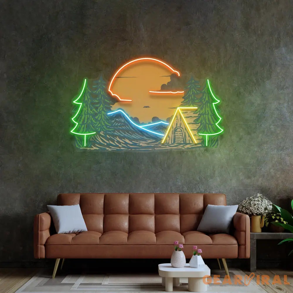 Winter Relaxation Led Neon Acrylic Artwork