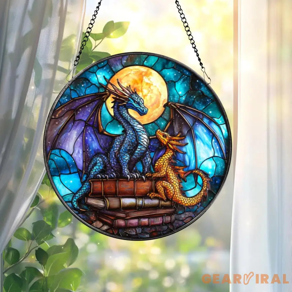 Xaden Riorson Dragon Glass Ornament Fourth Wing Inspired Suncatcher Book Lover Fantasy Gift Dark Romance Window Art