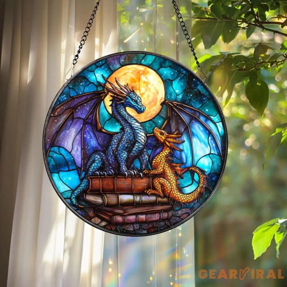 Xaden Riorson Dragon Glass Ornament Fourth Wing Inspired Suncatcher Book Lover Fantasy Gift Dark Romance Window Art