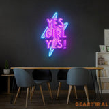 Yes Girl Yes Led Neon Acrylic Artwork