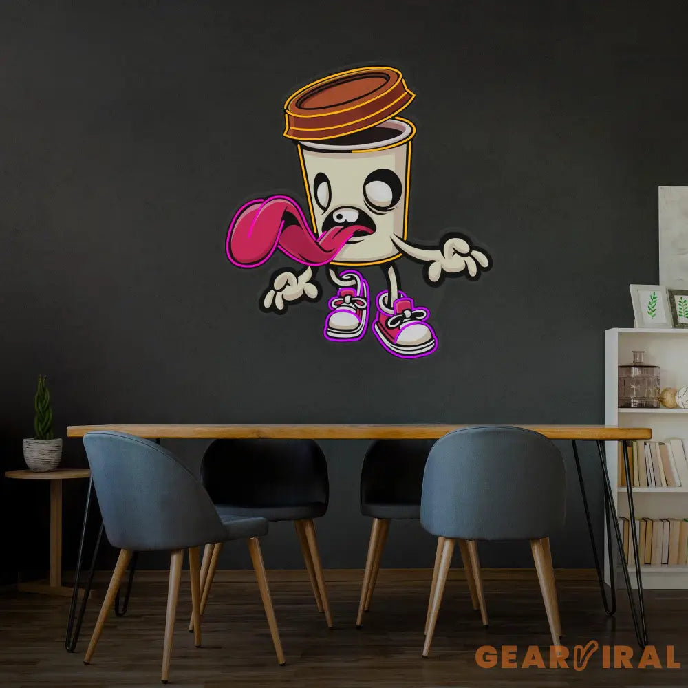 Zombie Cup Led Neon Acrylic Artwork